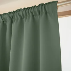 Rideau obscurcissant galon fronceur (140 x 260 cm) Dark Vert romarin