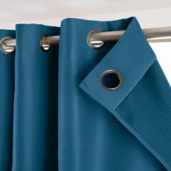 Rideau obscurcissant thermique (280 x 260 cm) Calore Bleu pétrole