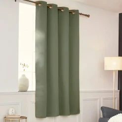 Rideau obscurcissant thermique (140 x 180 cm) Calore Vert kaki