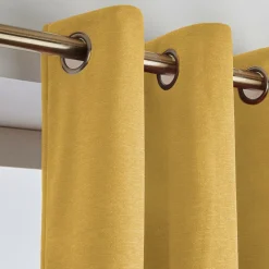 Rideau obscurcissant thermique (140 x 240 cm) Minuit Jaune ocre