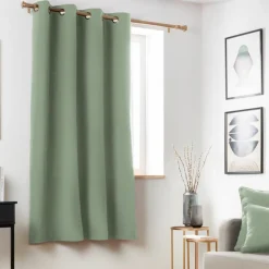 Rideau obscurcissant thermique (140 x 180 cm) Minuit Vert kaki