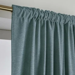 Rideau obscurcissant thermique galon fronceur (280 x 240 cm) Minuit Gris bleu