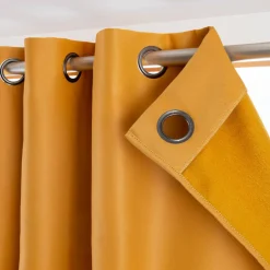 Rideau obscurcissant thermique (140 x 280 cm) Calore Jaune moutarde