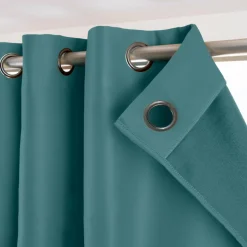 Rideau obscurcissant thermique (280 x 260 cm) Calore Bleu canard