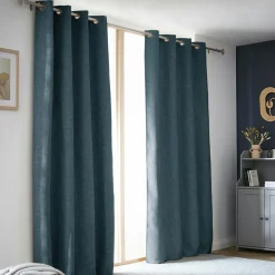 Rideau obscurcissant thermique (140 x 280 cm) Alba Bleu