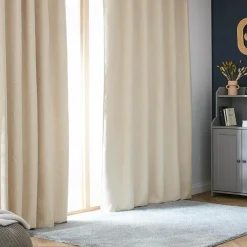Rideau obscurcissant thermique galon fronceur (180 x 260 cm) Alba Beige grège