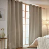 Rideau obscurcissant thermique (140 x 240 cm) Calore Taupe