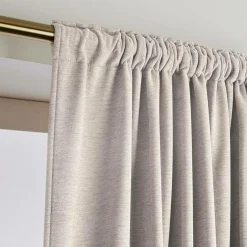 Rideau obscurcissant thermique galon fronceur (140 x 240 cm) Minuit Taupe