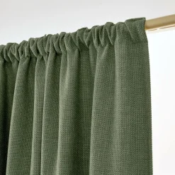 Rideau obscurcissant thermique galon fronceur (140 x 240 cm) Alba Vert kaki