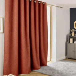 Rideau obscurcissant thermique (280 x 240 cm) Alba Terracotta