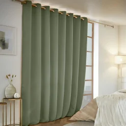 Rideau obscurcissant thermique (280 x 260 cm) Calore Vert kaki
