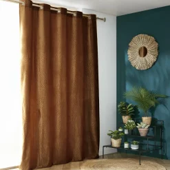 Rideau obscurcissant velours (180 x 260 cm) Fern Camel