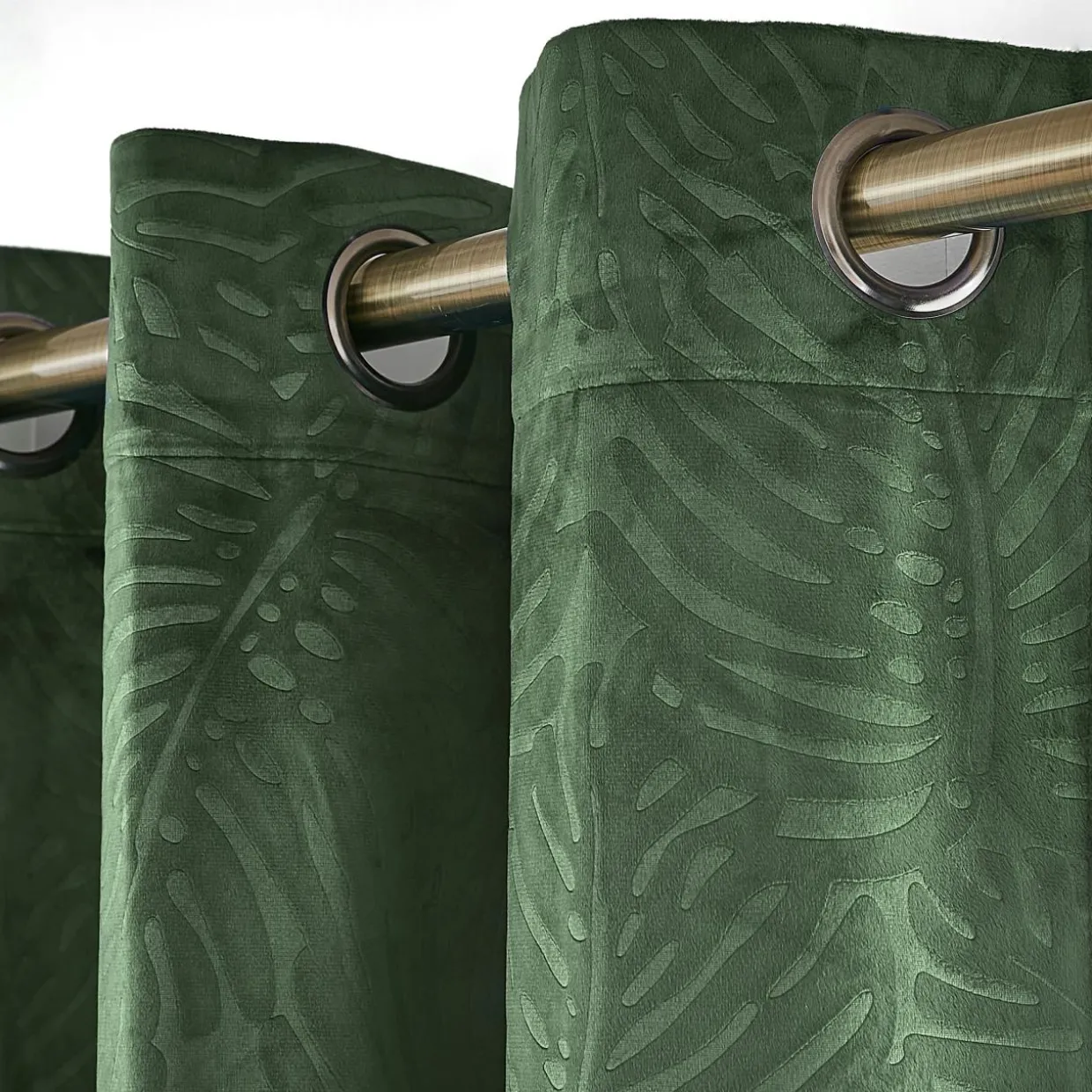 Rideau obscurcissant velours (180 x 260 cm) Fern Vert romarin