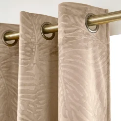 Rideau obscurcissant velours (140 x 180 cm) Fern Taupe