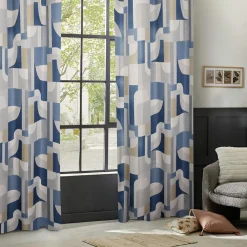 Rideau occultant (135 x 260 cm) Elena Bleu