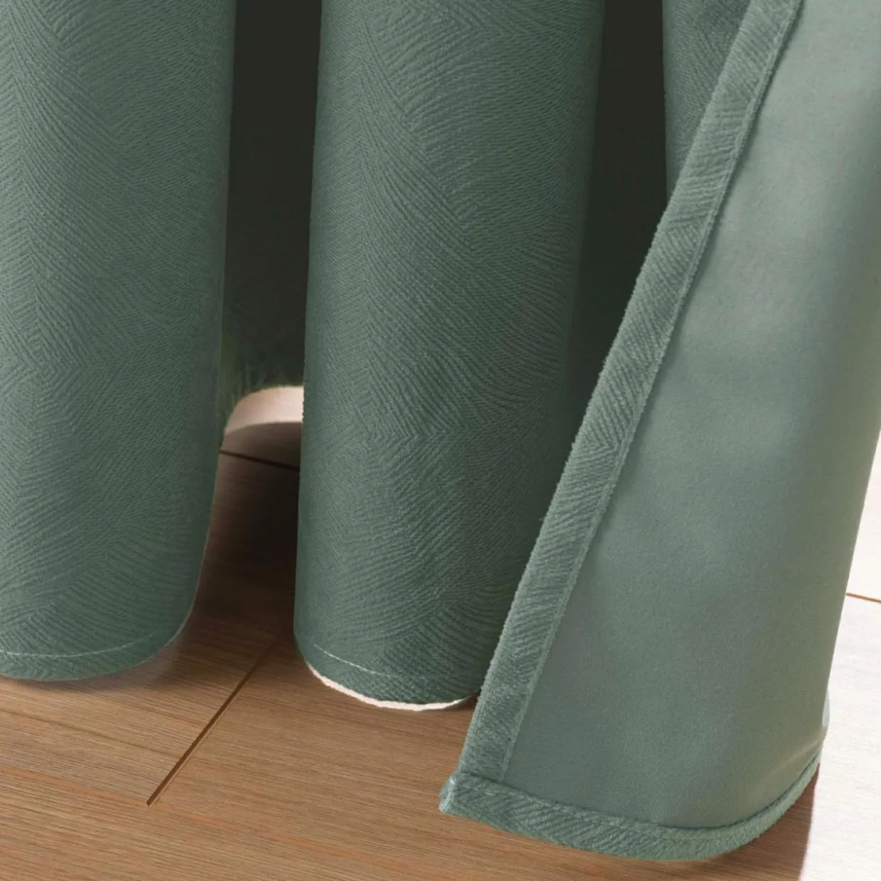Rideau occultant velours (140 x 260 cm) Olympe Vert kaki