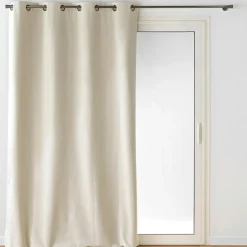 Rideau occultant velours (140 x 260 cm) Olympe Ecru