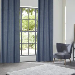 Rideau occultant velours (135 x 260 cm) Yupi Bleu indigo