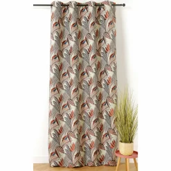 Rideau oeillets (140 x 250 cm) Eden Terracotta