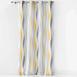 Rideau oeillets (140 x 260 cm) Ondulys Blanc