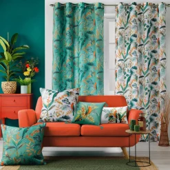 Rideau oeillets (140 x 260 cm) Panis Bleu