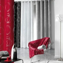 Rideau oeillets (140 x H260 cm) Bully Blanc