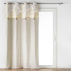 Rideau polycoton (140 x 240 cm) Melisse Beige