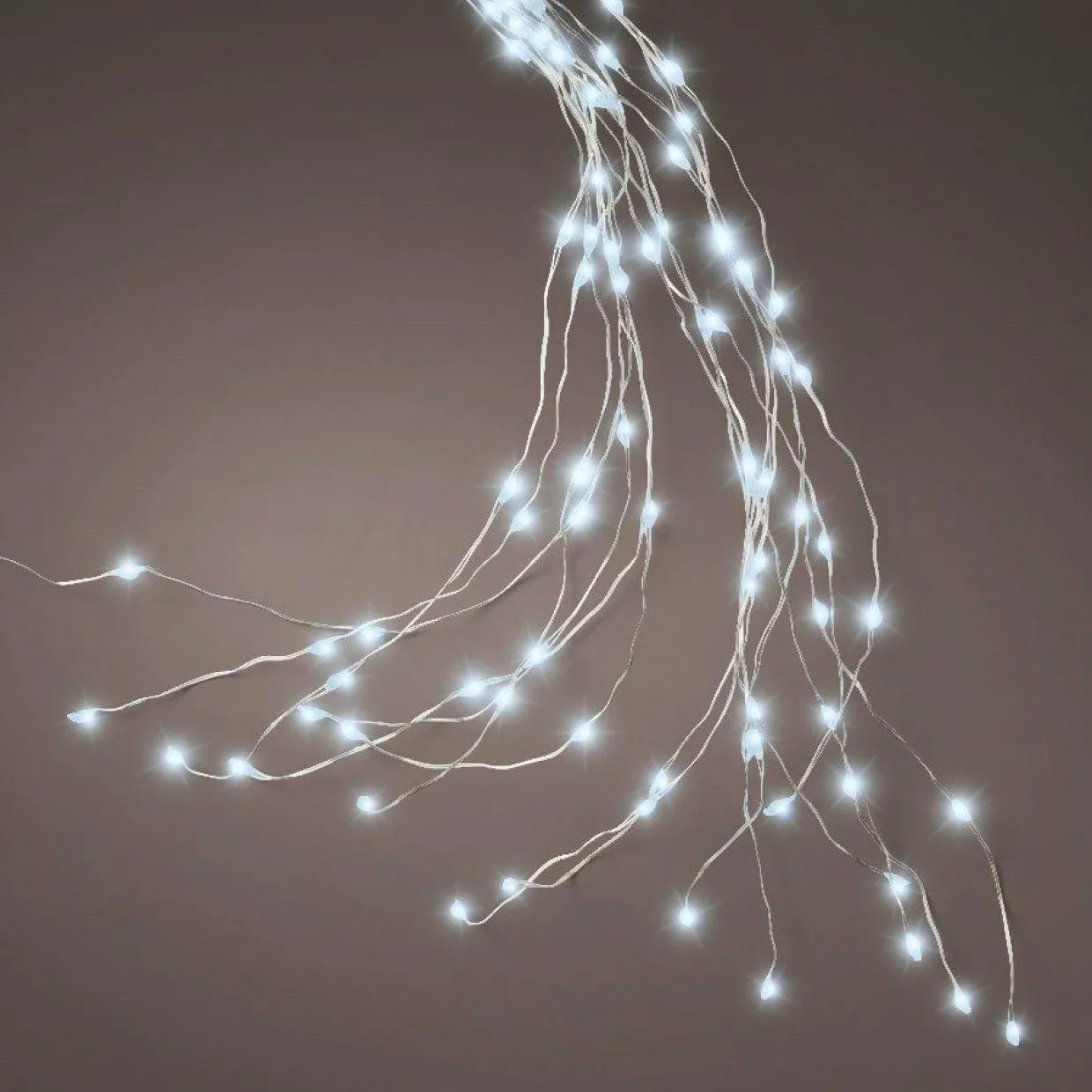 Rideau pour sapin H2,10 m 672 Micro LED Flashing light Blanc froid