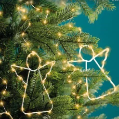 Rideau pour sapin Micro Led H1,80 m 534 LED Ange Blanc très chaud