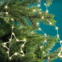Rideau pour sapin Micro Led H1,80 m 459 LED Etoile Blanc chaud