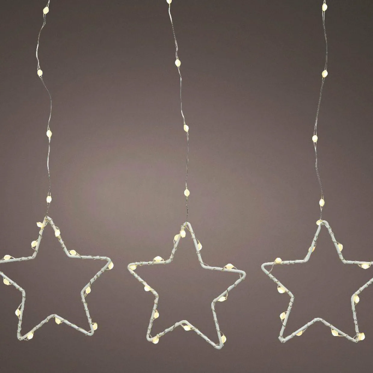 Rideau pour sapin Micro Led H1,80 m 459 LED Etoile Blanc chaud