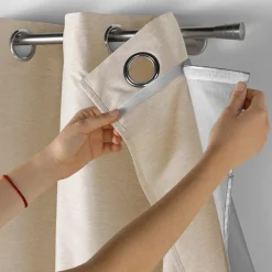 Rideau thermique doublure amovible (140 x 260 cm) Coverline Beige