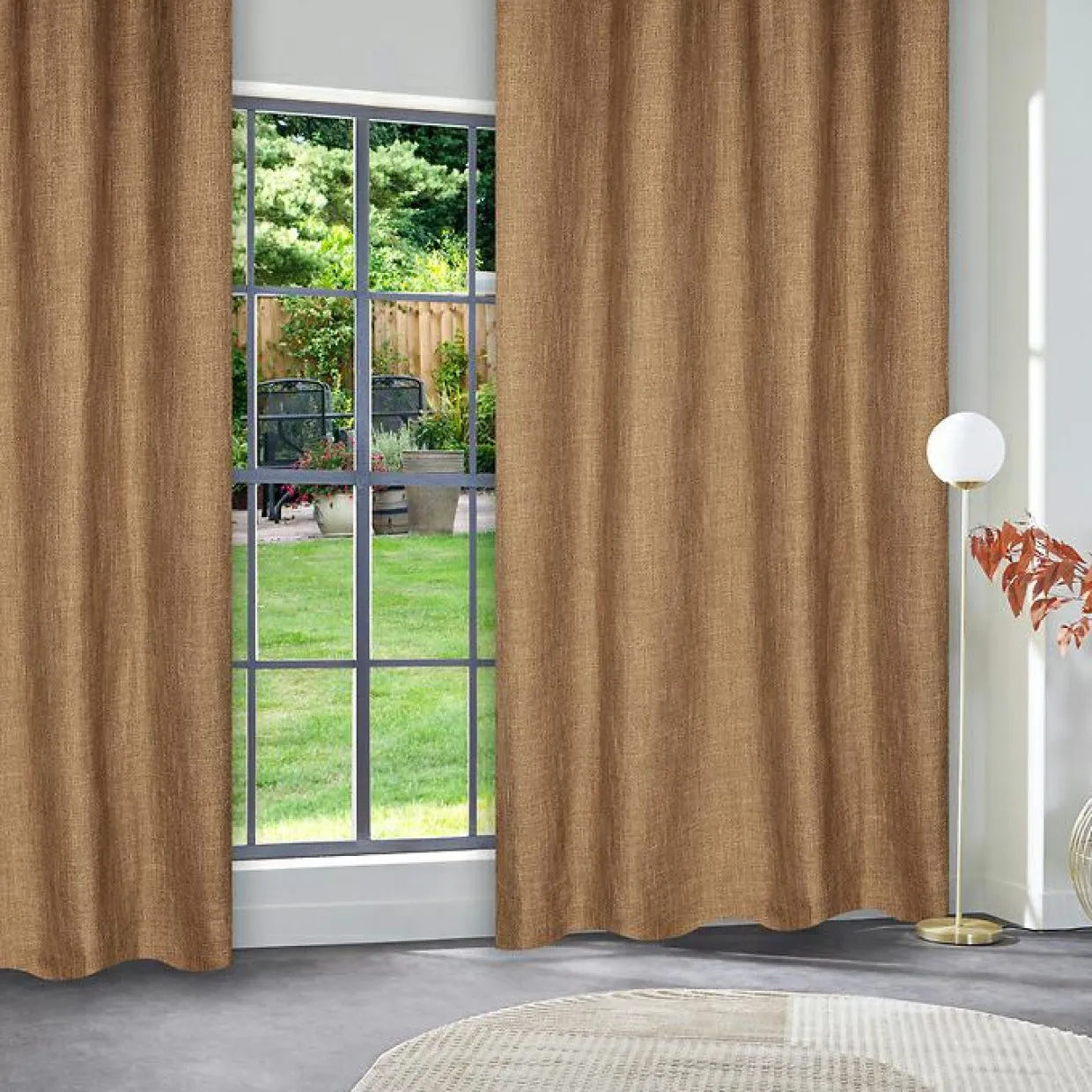 Rideau tissé (140 x 260 cm) Clem Cannelle