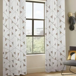 Rideau tissé (140 x 260 cm) Maloé Marron cannelle