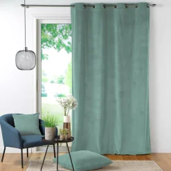 Rideau velours (140 x 260 cm) Casual Vert sauge