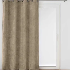 Rideau velours chenille (140 x 260 cm) Leo Beige