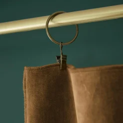 Rideau velours de coton ajustable (140 x max 270 cm) Victor Camel