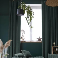 Rideau velours de coton ajustable (140 x max 270 cm) Victor Gris ardoise