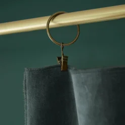 Rideau velours de coton ajustable (140 x max 270 cm) Victor Gris ardoise