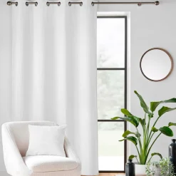 Rideau velours relief (140 x 260 cm) Nils Blanc