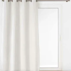 Rideau velours relief (140 x 260 cm) Nils Blanc