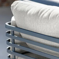 Salon de jardin aluminium 9 places 12 pcs Monte Carlo Gris anthracite et gris clair