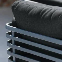 Salon de jardin aluminium 12 places 8 pcs Monte Carlo Gris anthracite