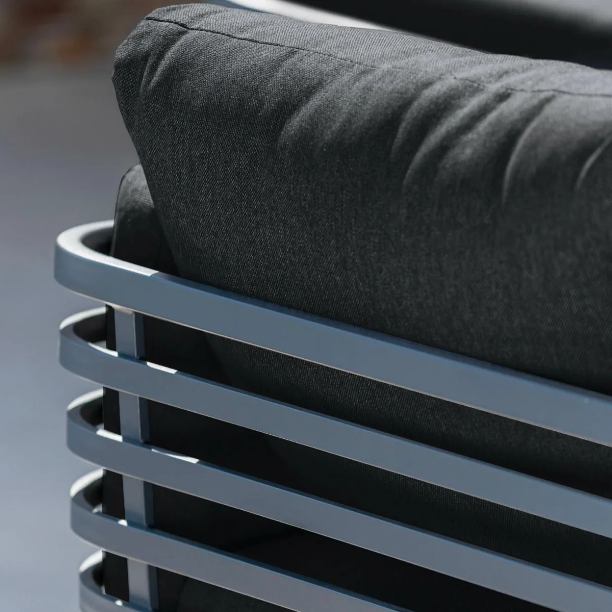 Salon de jardin aluminium 12 places 8 pcs Monte Carlo Gris anthracite