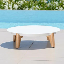 Salon de jardin aluminium 2 places 3 pcs Monte Carlo Blanc et gris clair