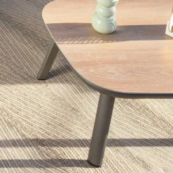 Salon de jardin en aluminium 2 places 3 pcs Amalfi Gris anthracite