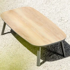 Salon de jardin en aluminium 7 places 5 pcs Amalfi Gris anthracite et gris clair