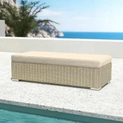 Salon de jardin en résine tressée 9 places 9 pcs Palma Gris et beige