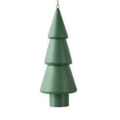 Sapin à suspendre en bois (H15 cm) Harmonie Vert romarin