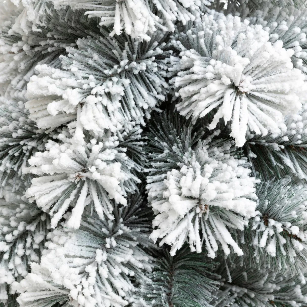 Sapin artificiel de Noël en pot (H70 cm) Windy Peak Vert enneigé